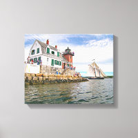 Rockland Breakwater Lighthouse, Maine Canvas Print