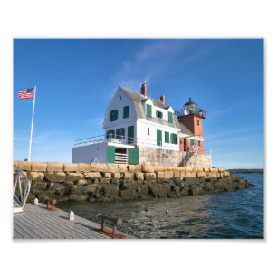 Rockland Breakwater Lighthouse, Maine Foto Print