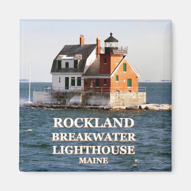 Rockland Breakwater Lighthouse, Maine Magnet (Vorne)