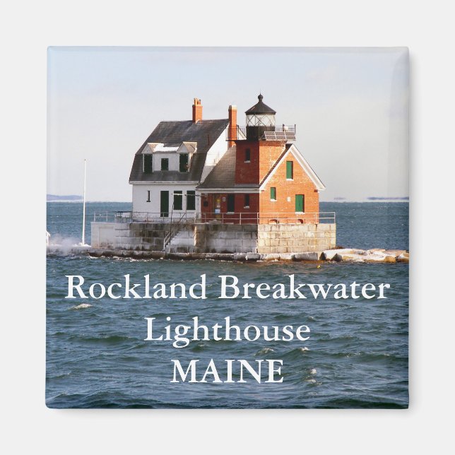 Rockland Breakwater Lighthouse, Maine Magnet (Vorne)