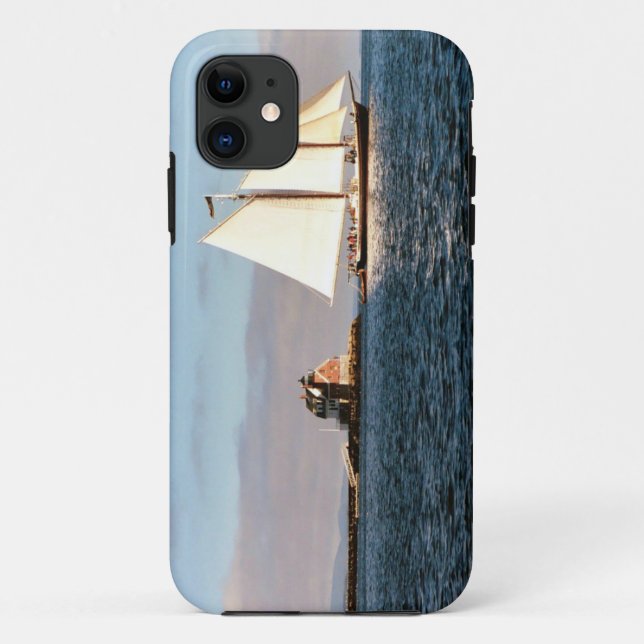 Rockland Breakwater Lighthouse ME iPhone Case 5/5 (Rückseite)