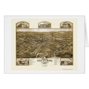 Rockland, carte panoramique de mA - 1881