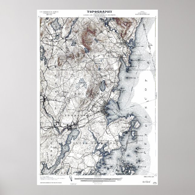 Rockland, Maine 1906 Poster (Vorne)