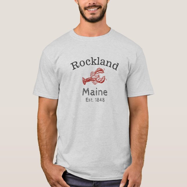 Rockland Maine Hummer T-Shirt (Vorderseite)