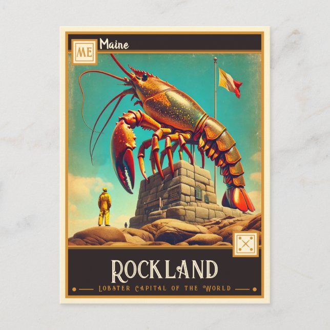 Rockland, Maine | VINTAG Postkarte (Vorderseite)