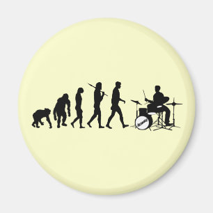 Rockmusik-Schlagzeuger und Jazz Dubstep Trommeln Magnet