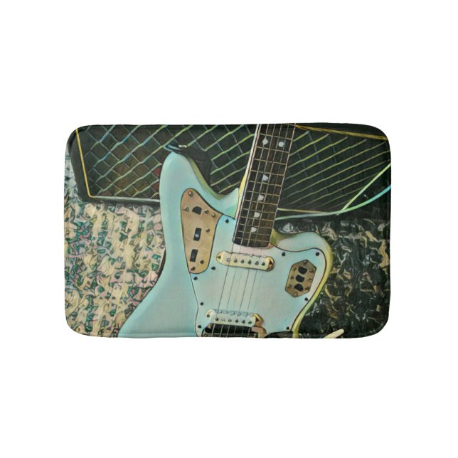 Rockmusikgeschenk Badematte (Vorderseite)