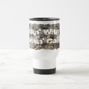 Rockn' ... Mornin'Coffee Stone Foto Personalisiert Reisebecher