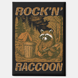 Rock'n’ Raccoon Magnet