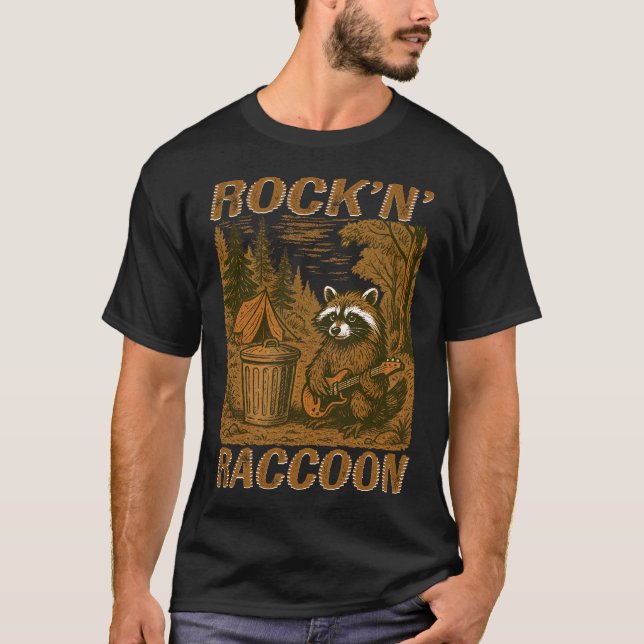 Rock'n’ Raccoon T-Shirt (Vorderseite)