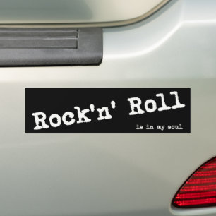Rock'n' Roll ist in meinem Soul Autoaufkleber