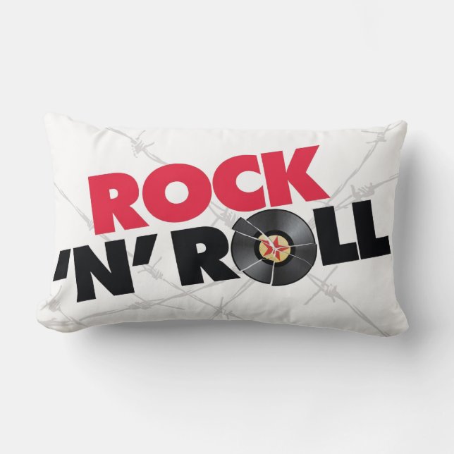 Rock'n'Roll 2 versah Kissen mit Seiten (Vorderseite)