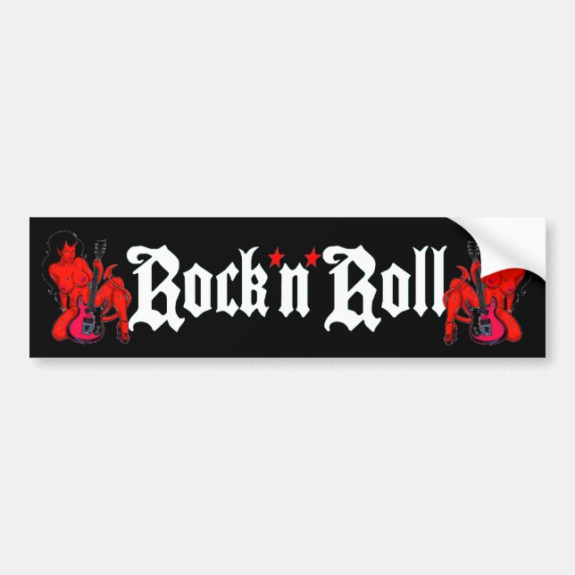 Rock'n'Roll-Autoaufkleber Autoaufkleber (Vorne)