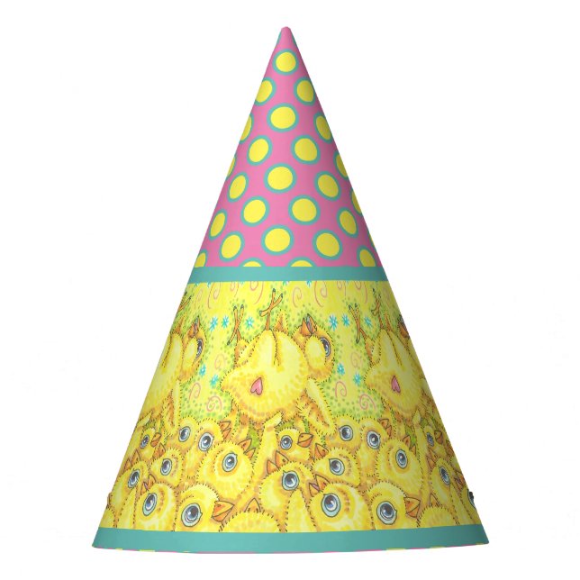 ROCK'N'ROLL CHICK EASTER SPRING MOSH PIT PARTY HAT PARTYHÜTCHEN (Vorderseite)