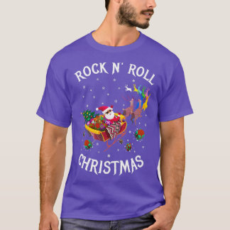 ROCK'N'ROLL CHRISTMAS Black  T-Shirt