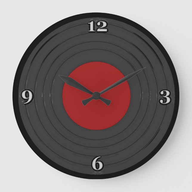 Rock'n'Roll Große Wanduhr (Vorderseite)