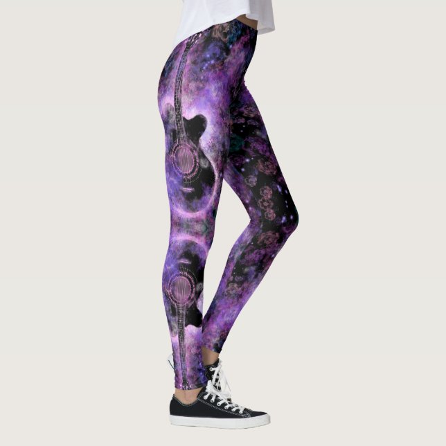 Rock'n'Roll Guitar Leggings - Rock Music (Rechts)