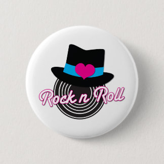 Rock'n'Roll-Hut Button