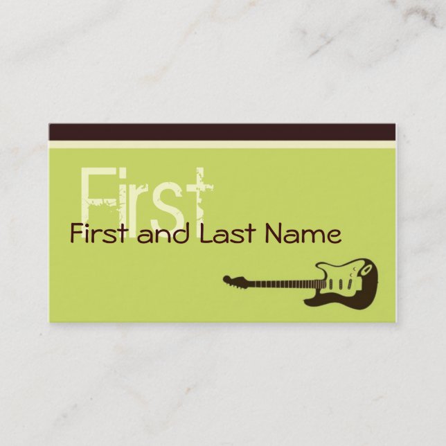 Rock'n'Roll-Kindernennende Karte (Vorderseite)