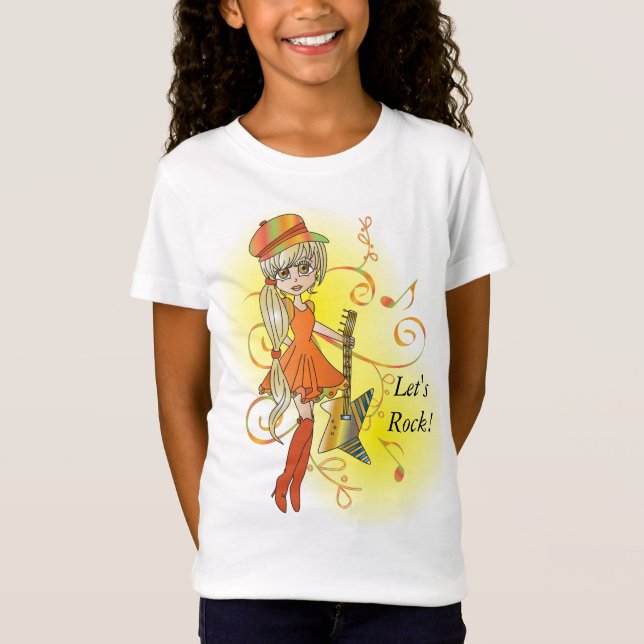 Rock'n'Roll-Küken T-Shirt (Vorderseite)