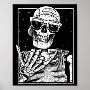Rock'n'Roll Nd Lazy Halloween Costume Rocker Music Poster