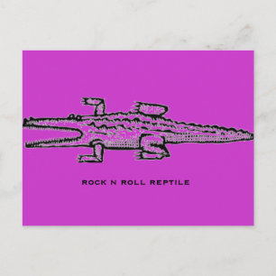 Rock'n'Roll Reptil Postkarte