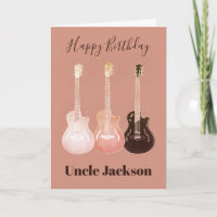 Rock'n'Roll Rustic Guitars Uncle Name