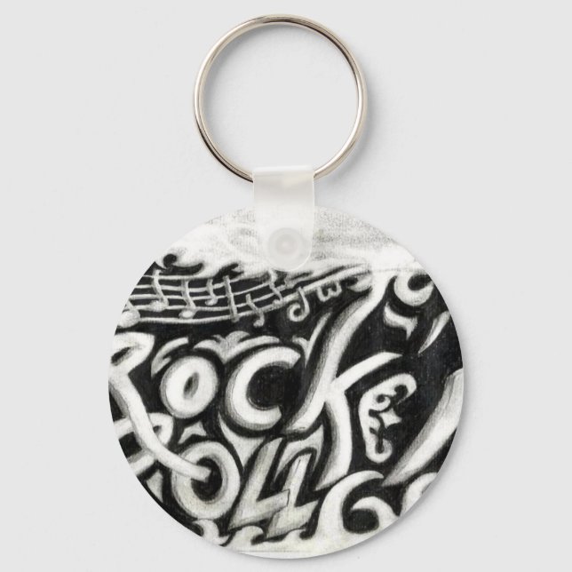Rock'n'Roll Schlüsselanhänger (Vorderseite)