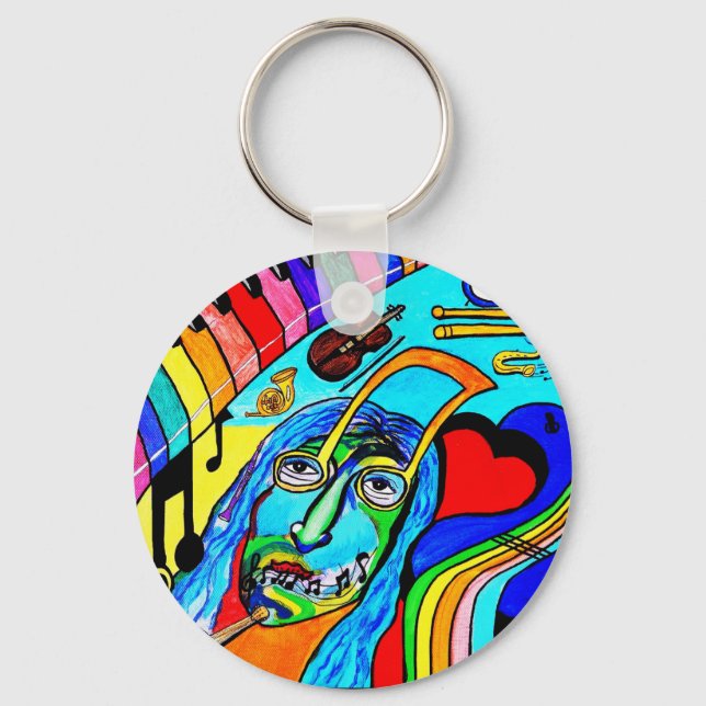 Rock'n'Roll Schlüsselanhänger (Vorderseite)