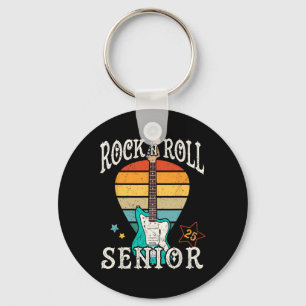 Rock'n'Roll Senior 25 Vintag Cool Graduate 2025 G Schlüsselanhänger