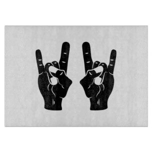 Rock'n'Roll-Teufel-Hörner Schneidebrett