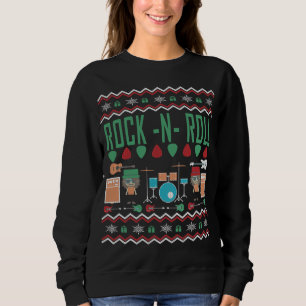 Rock'n'Roll Ugly Christmas Sweater Sweatshirt