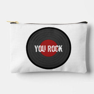 Rock'n'Roll YOU ROCK Round Record Zubehörtasche