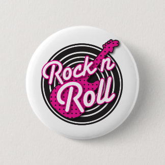Rock'n'Rollrockabilly Rekordentwurf Button