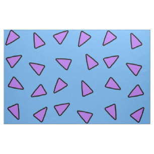 Rocko Art-geometrische Dreiecke blau und lila Stoff