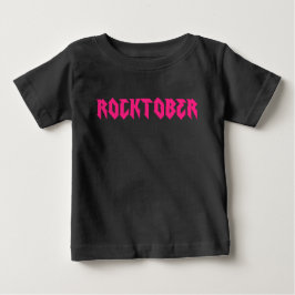 RockOctober Rock Music Pink Print Baby T-shirt