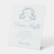Rockpferd Babydusche-Windeln-Plakette