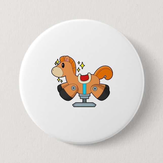 Rockpferd Button (Vorderseite)