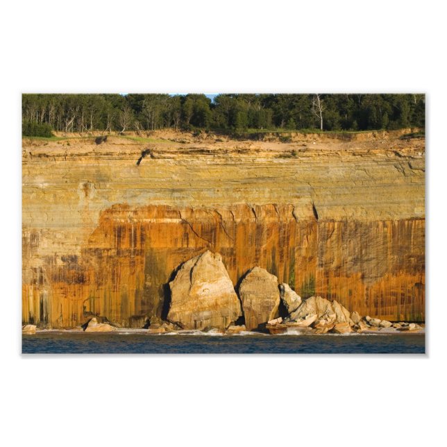 Rockplatten, Pictured Rocks National Lakeshore, MI Fotodruck (Vorne)