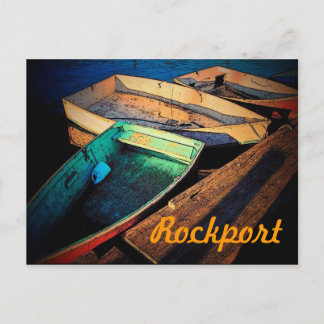Rockport Boote Postkarte