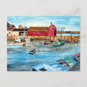 Rockport Harbor Massachusetts New England USA Postkarte