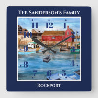 Rockport Harbour Massachusetts New England Malerei
