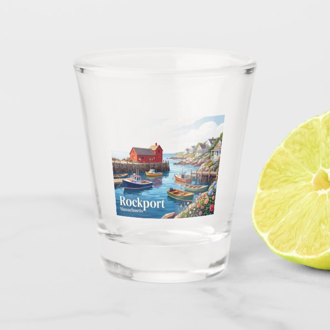 Rockport, Massachusetts, USA Schnapsglas (Vorderseite)