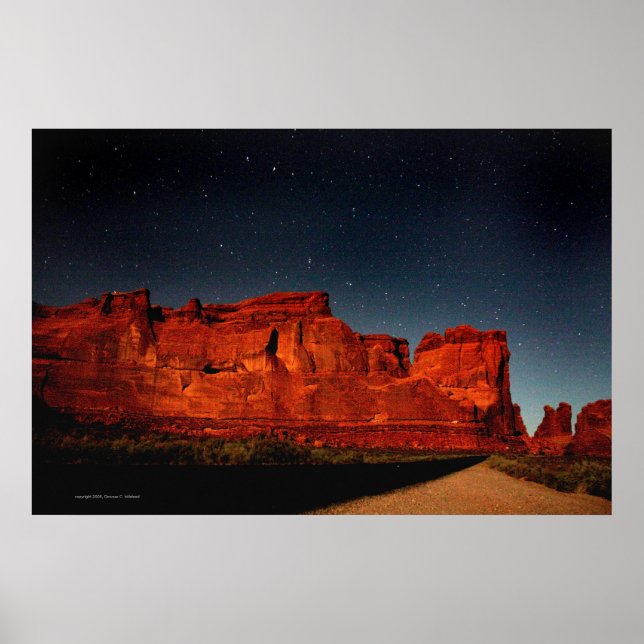 Rocks At Night Poster (Vorne)