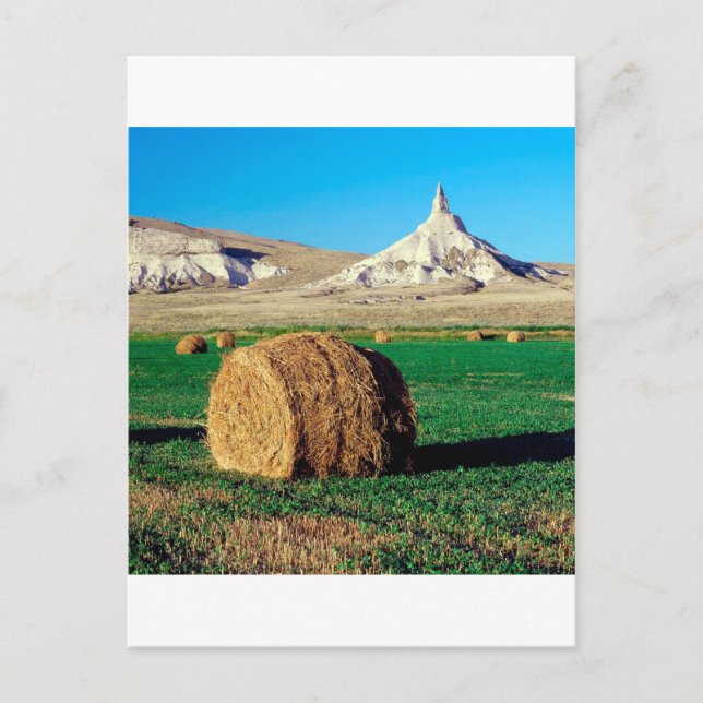 Rocks Chimney Nebraska Postkarte (Vorderseite)