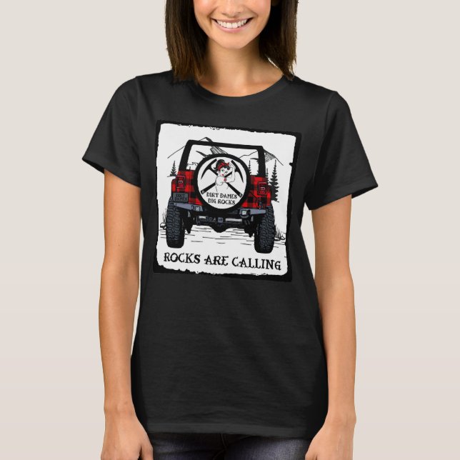 Rocks rufen an, Zeit zu gehen! Rockhound T-Shirt (Vorderseite)