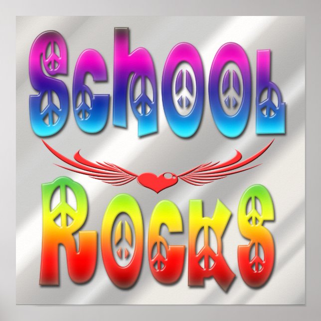Rocks scolaires - Affiche de paix (Devant)