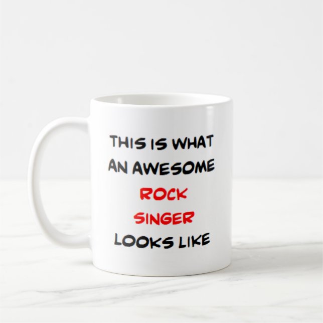 Rocksängerin, phantastisch kaffeetasse (Links)