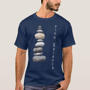 Rockstapeln finden Balance Nature Cairn T-Shirt