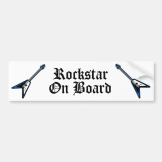 Rockstar an Bord Autoaufkleber